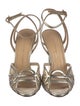 Charlotte Olympia Leather Mesh Accents Sandals