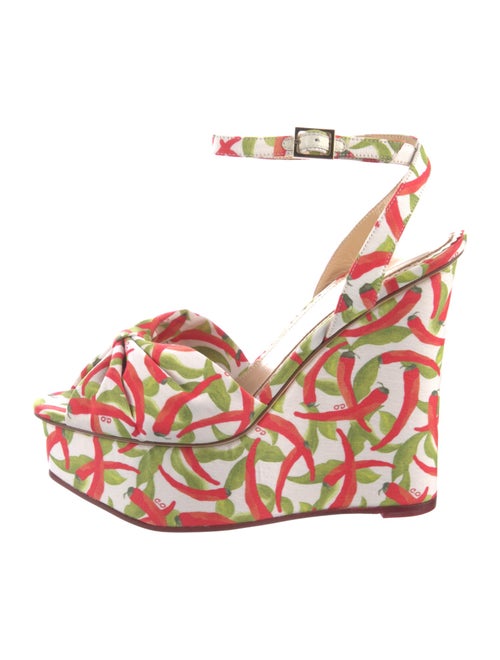 Charlotte Olympia Printed Slingback Sandals