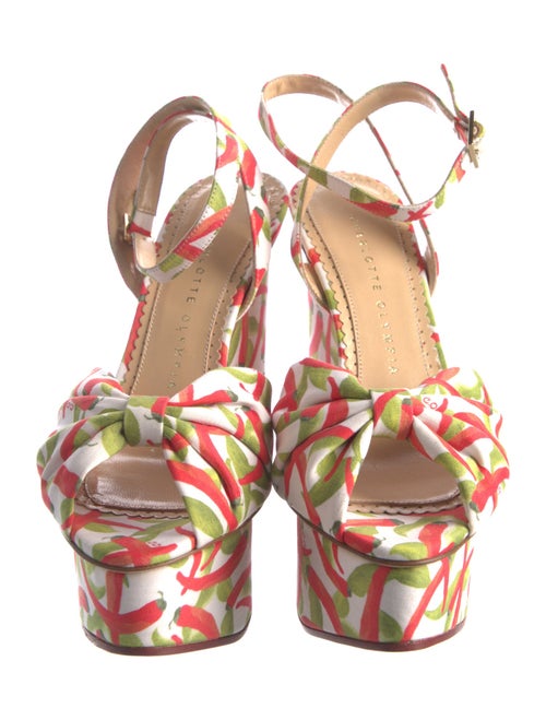 Charlotte Olympia Printed Slingback Sandals