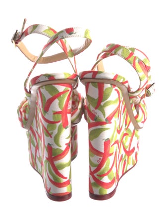Charlotte Olympia Printed Slingback Sandals