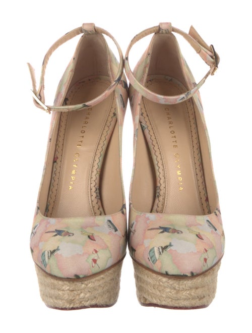Charlotte Olympia Canvas Printed Pumps