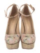 Charlotte Olympia Canvas Printed Pumps