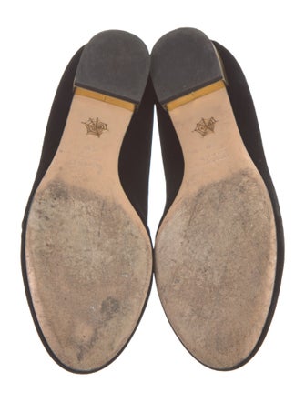 Charlotte Olympia Velvet Crystal Embellishments Loafers