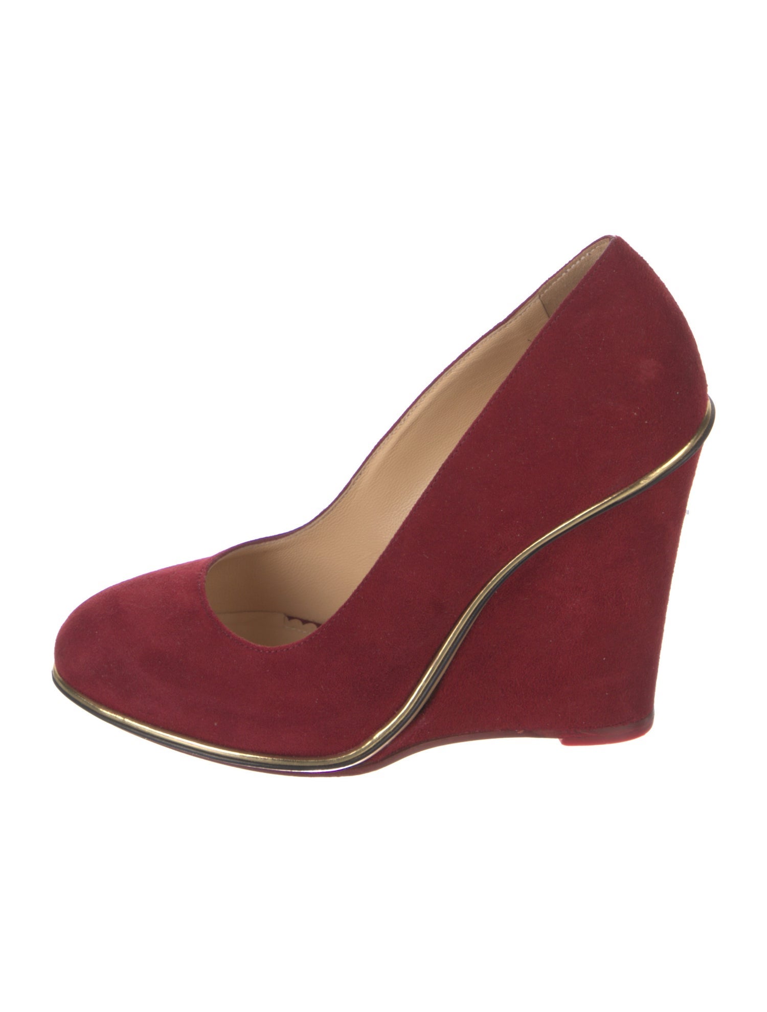 Charlotte Olympia Suede Pumps