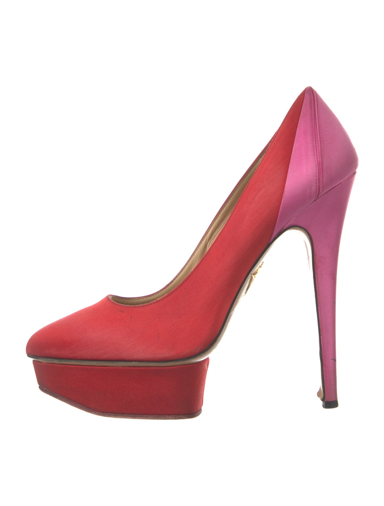 Charlotte Olympia Satin Pumps