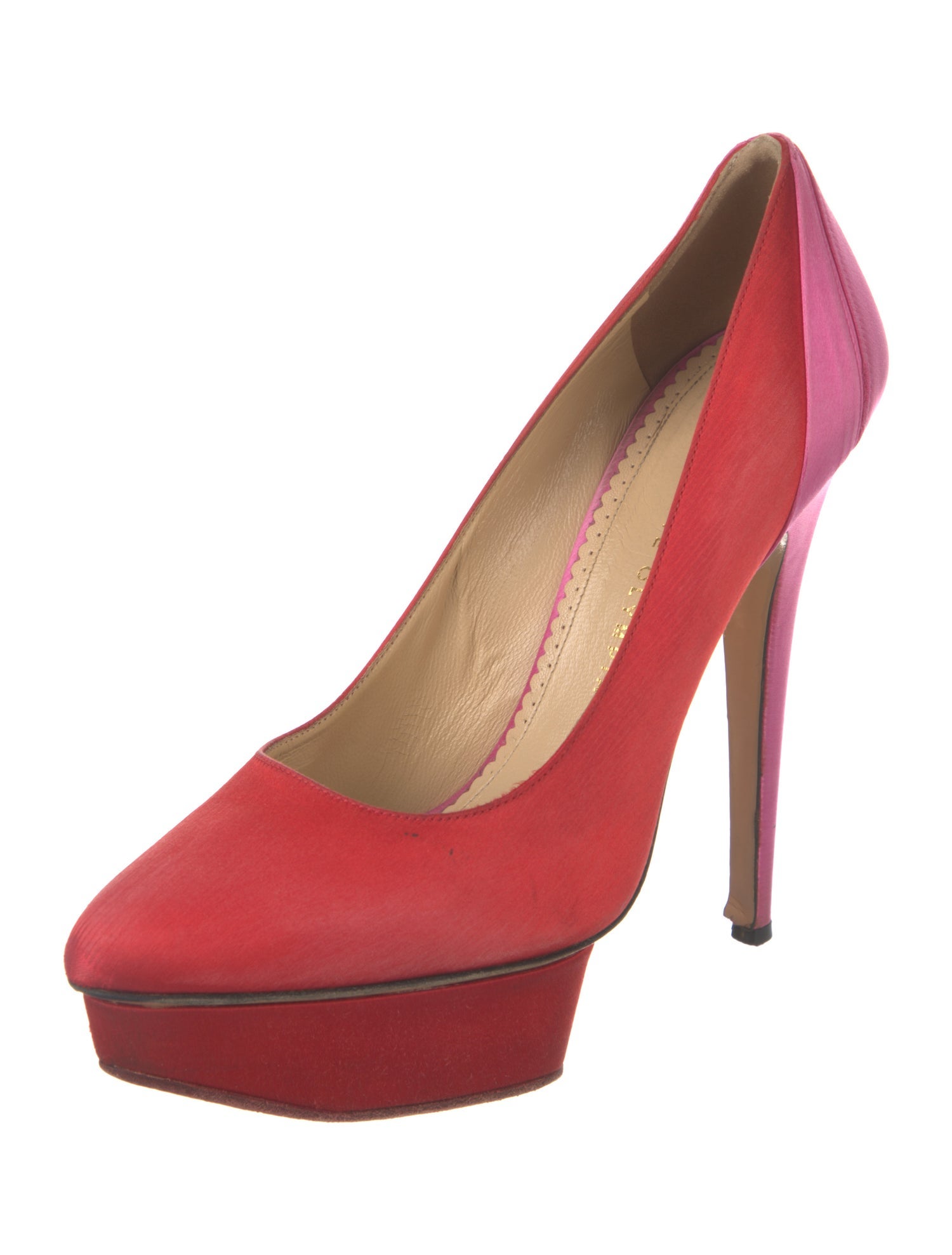 Charlotte Olympia Satin Pumps