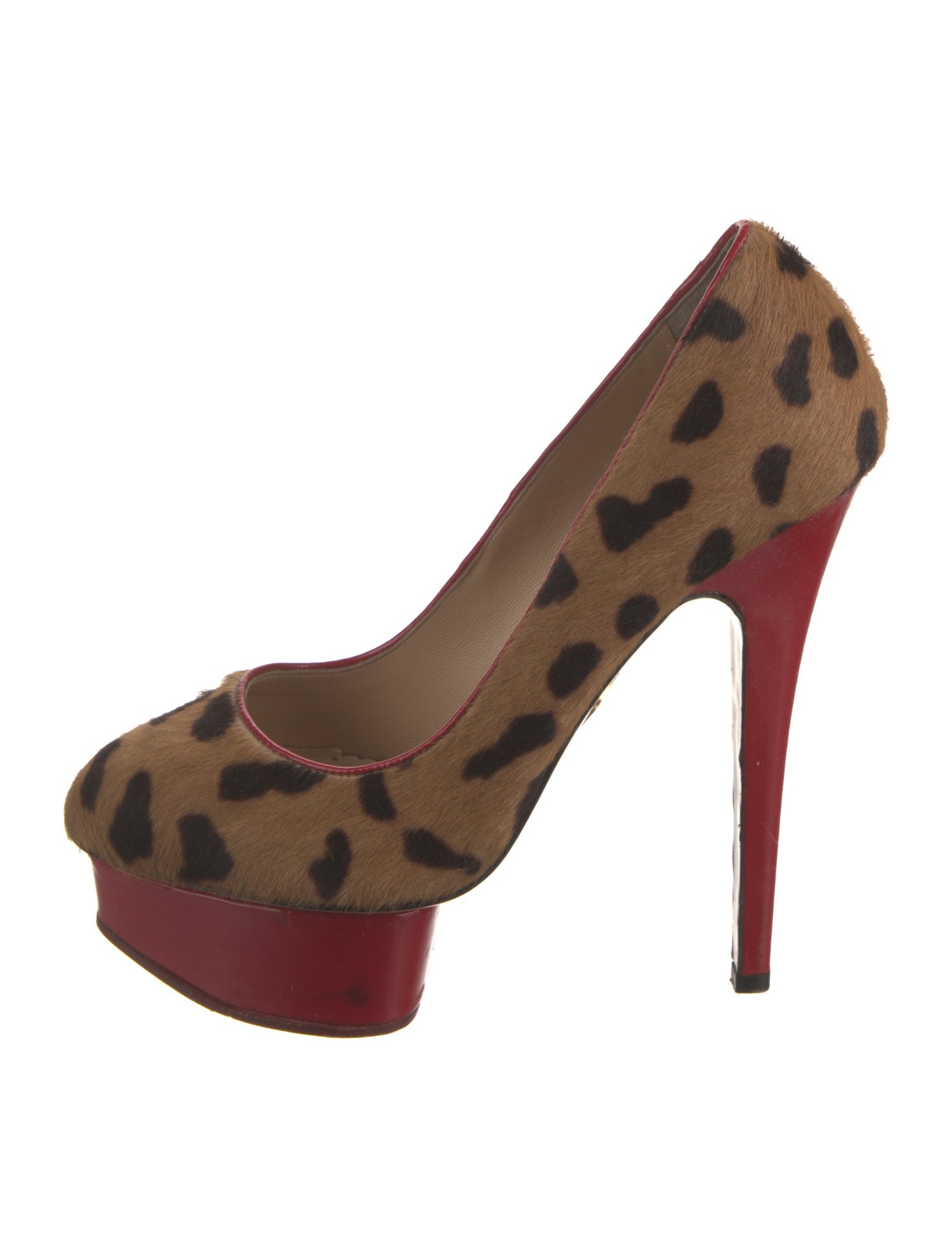 Charlotte Olympia Ponyhair Animal Print Pumps