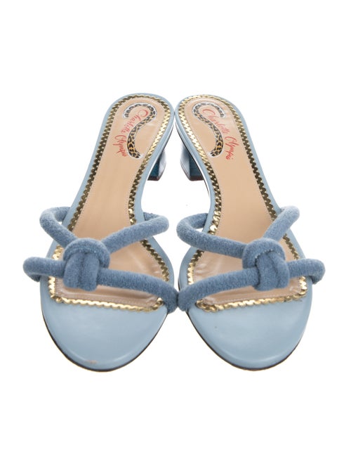Charlotte Olympia Suede Slides
