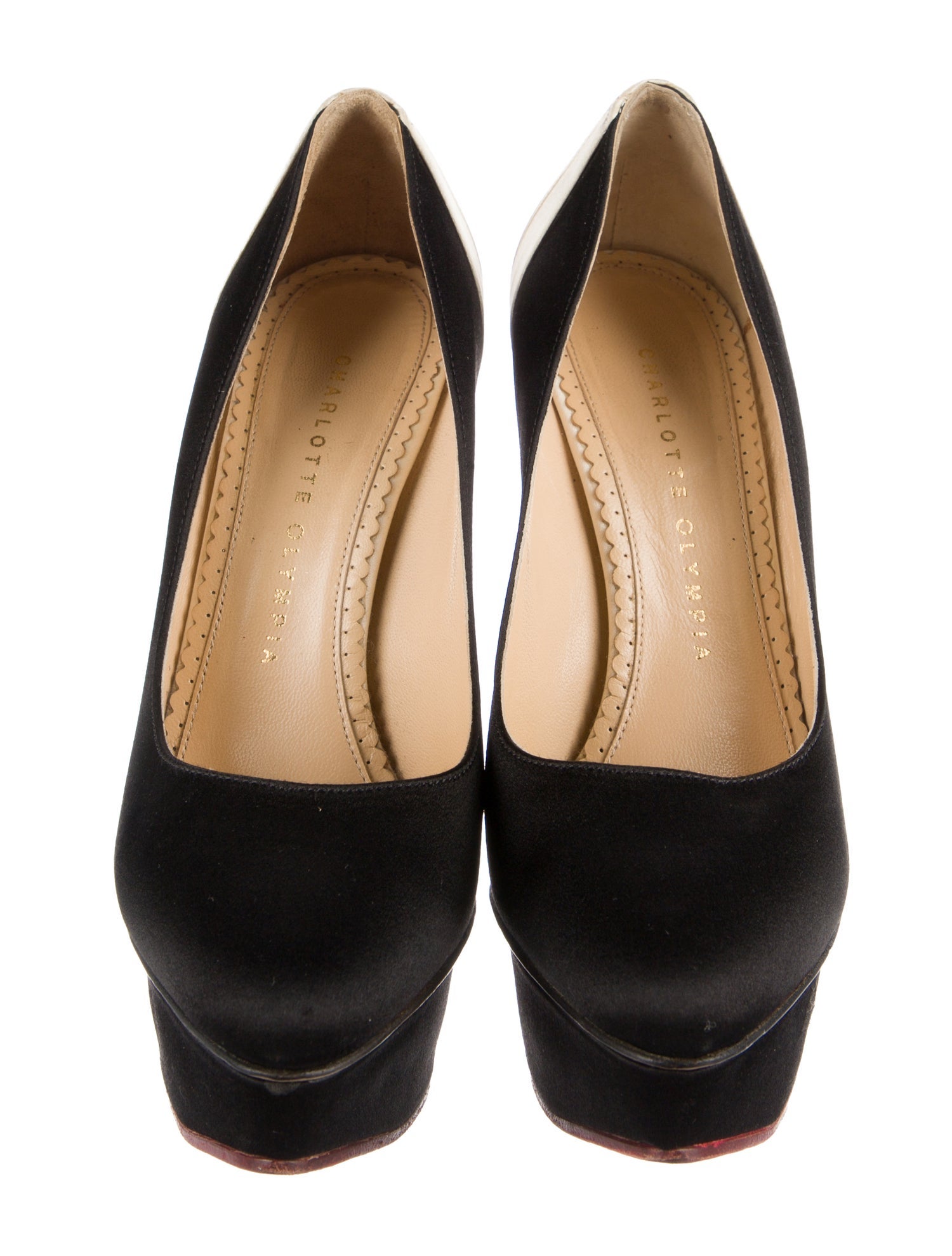 Charlotte Olympia Satin Pumps