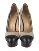 Charlotte Olympia Canvas Colorblock Pattern Pumps