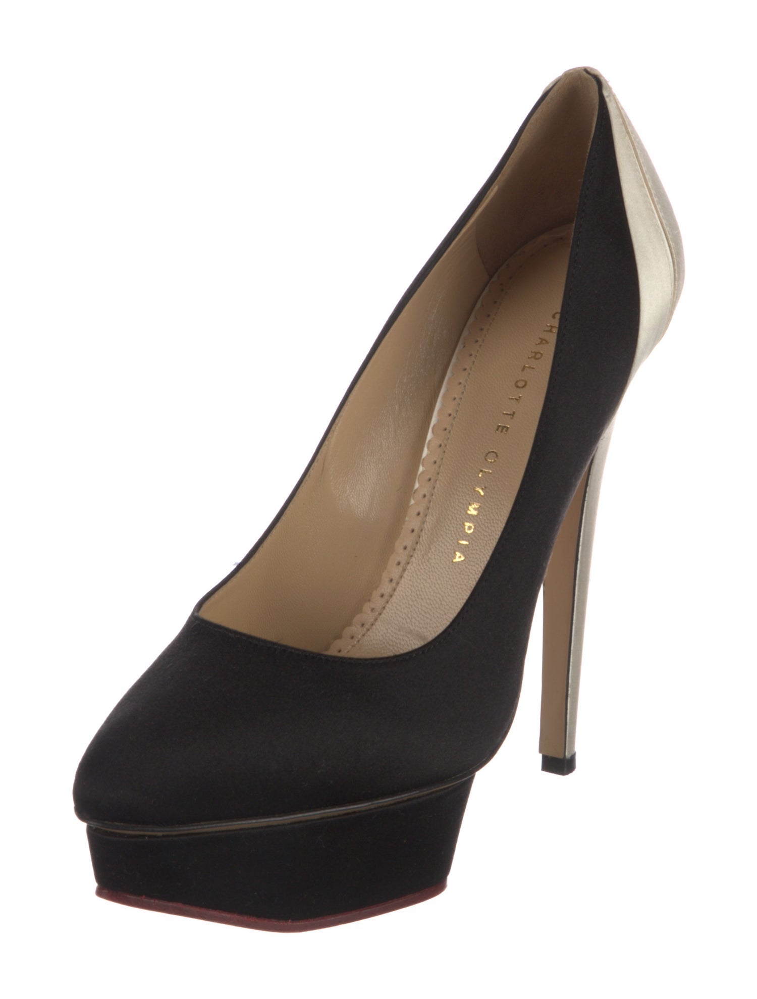 Charlotte Olympia Satin Pumps
