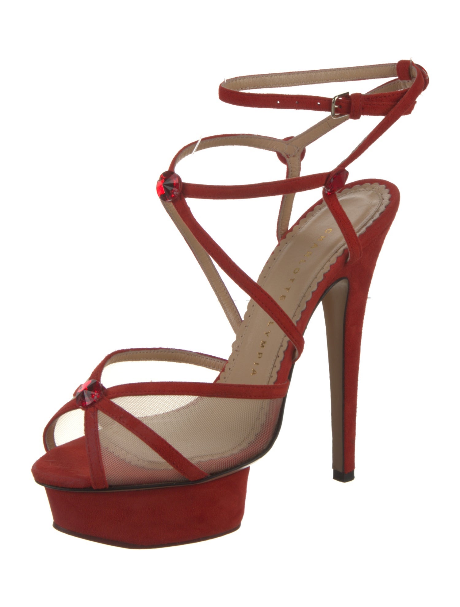 Charlotte Olympia Suede Sandals