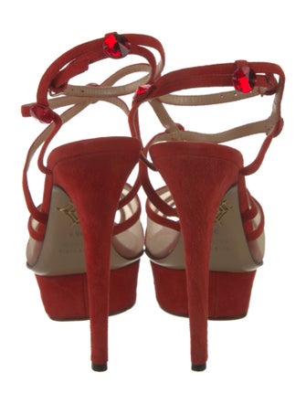 Charlotte Olympia Suede Sandals