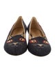 Charlotte Olympia Denim Printed Loafers
