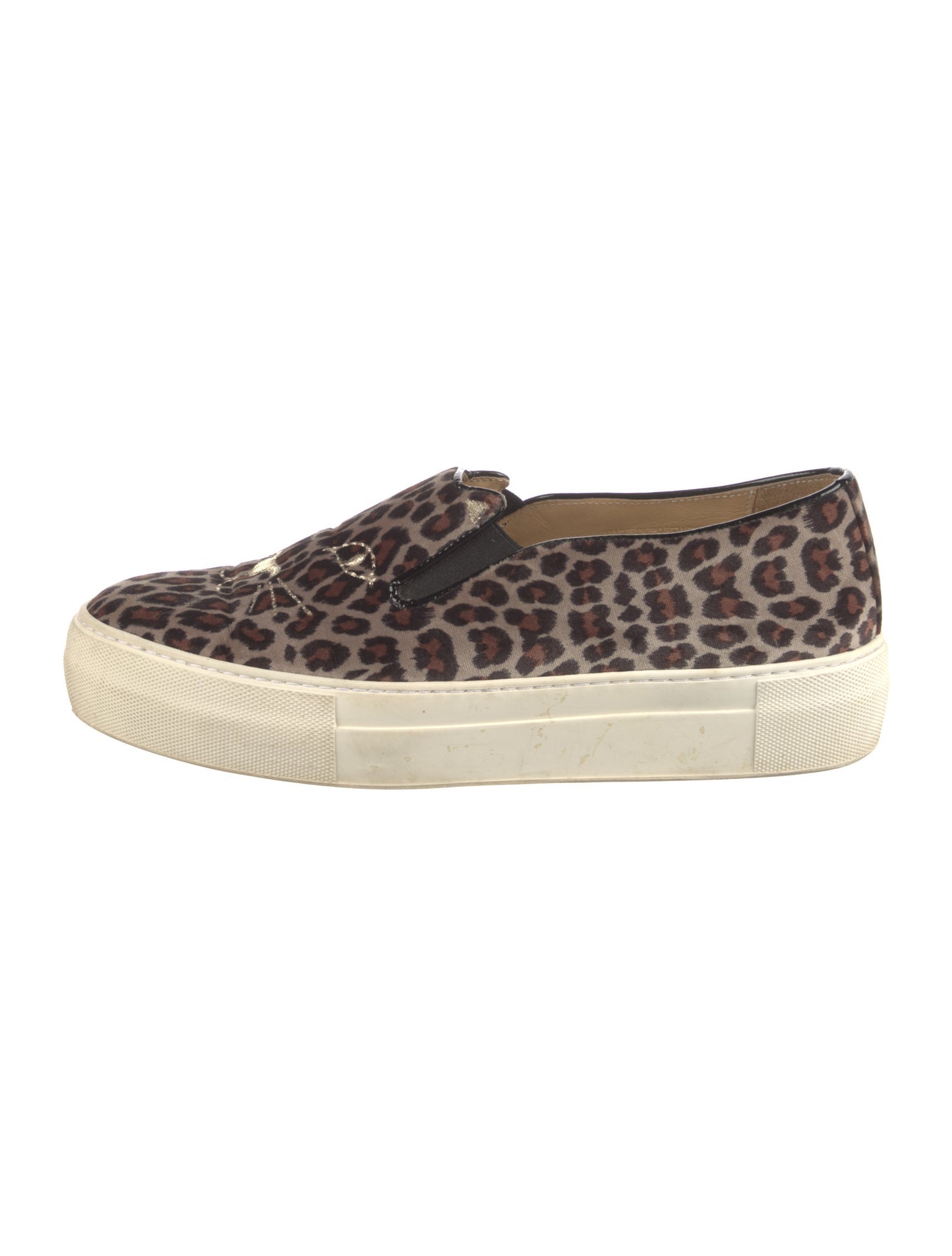 Charlotte Olympia Ponyhair Animal Print Sneakers