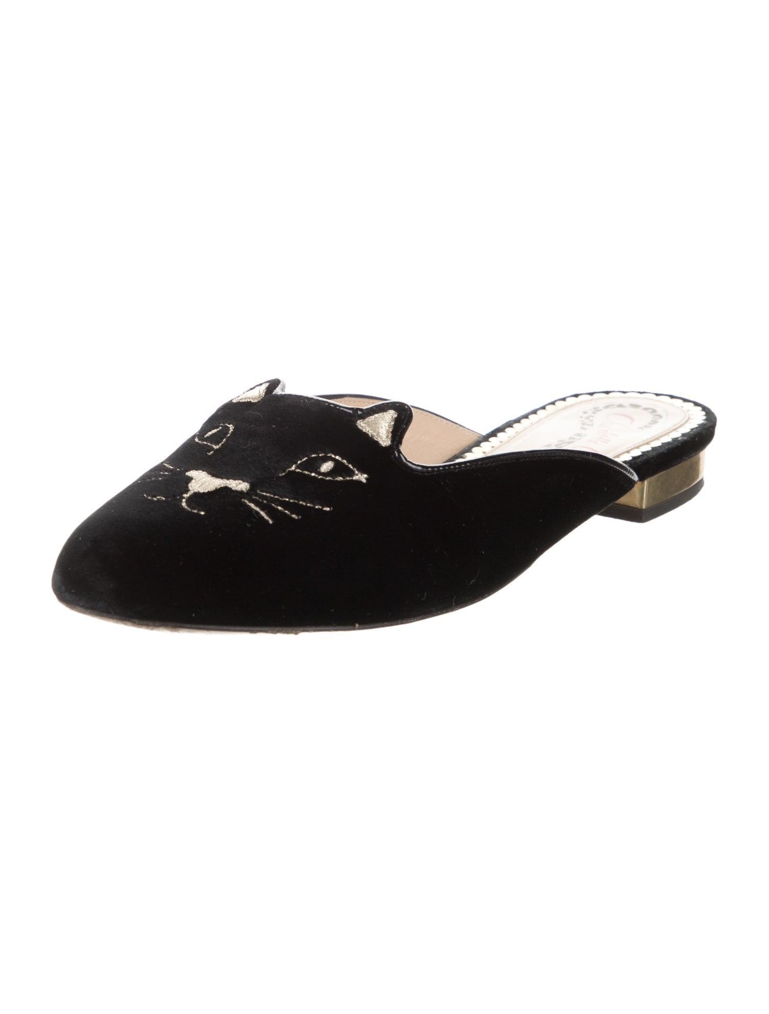 Charlotte Olympia Vintage Velvet Mules