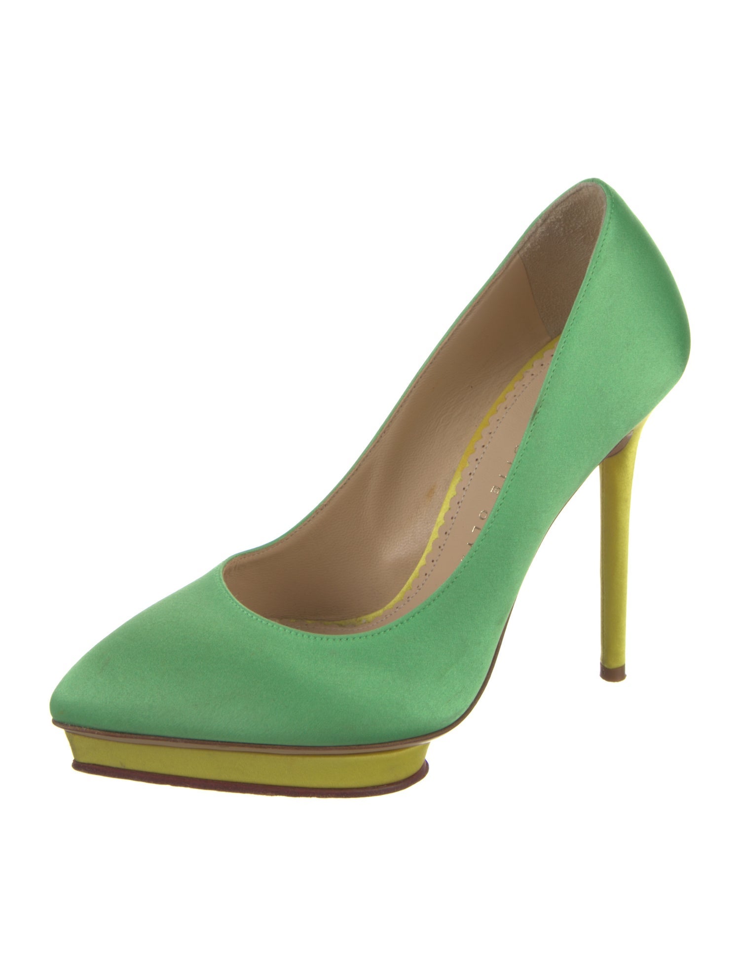 Charlotte Olympia Satin Pumps