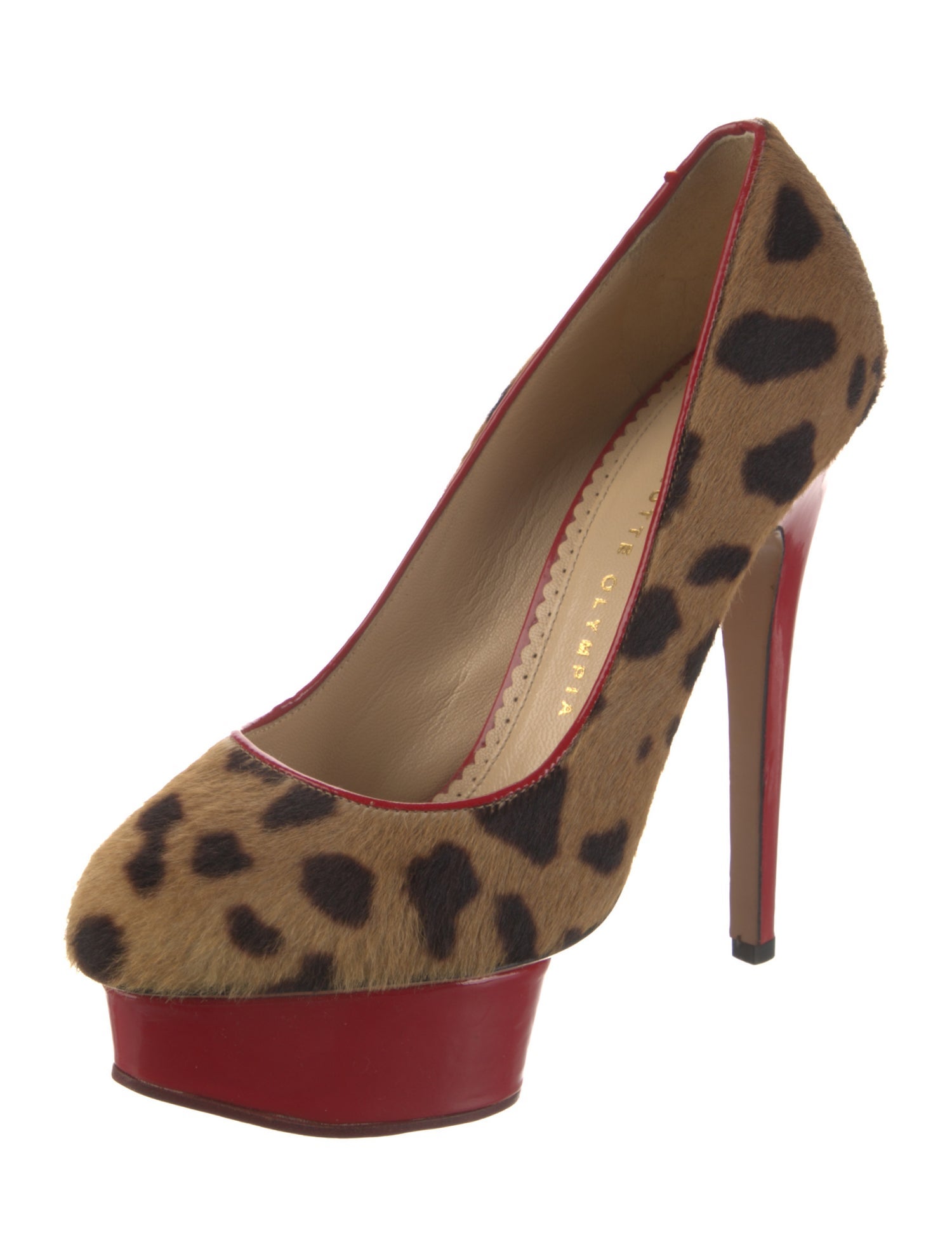 Charlotte Olympia Ponyhair Animal Print Pumps