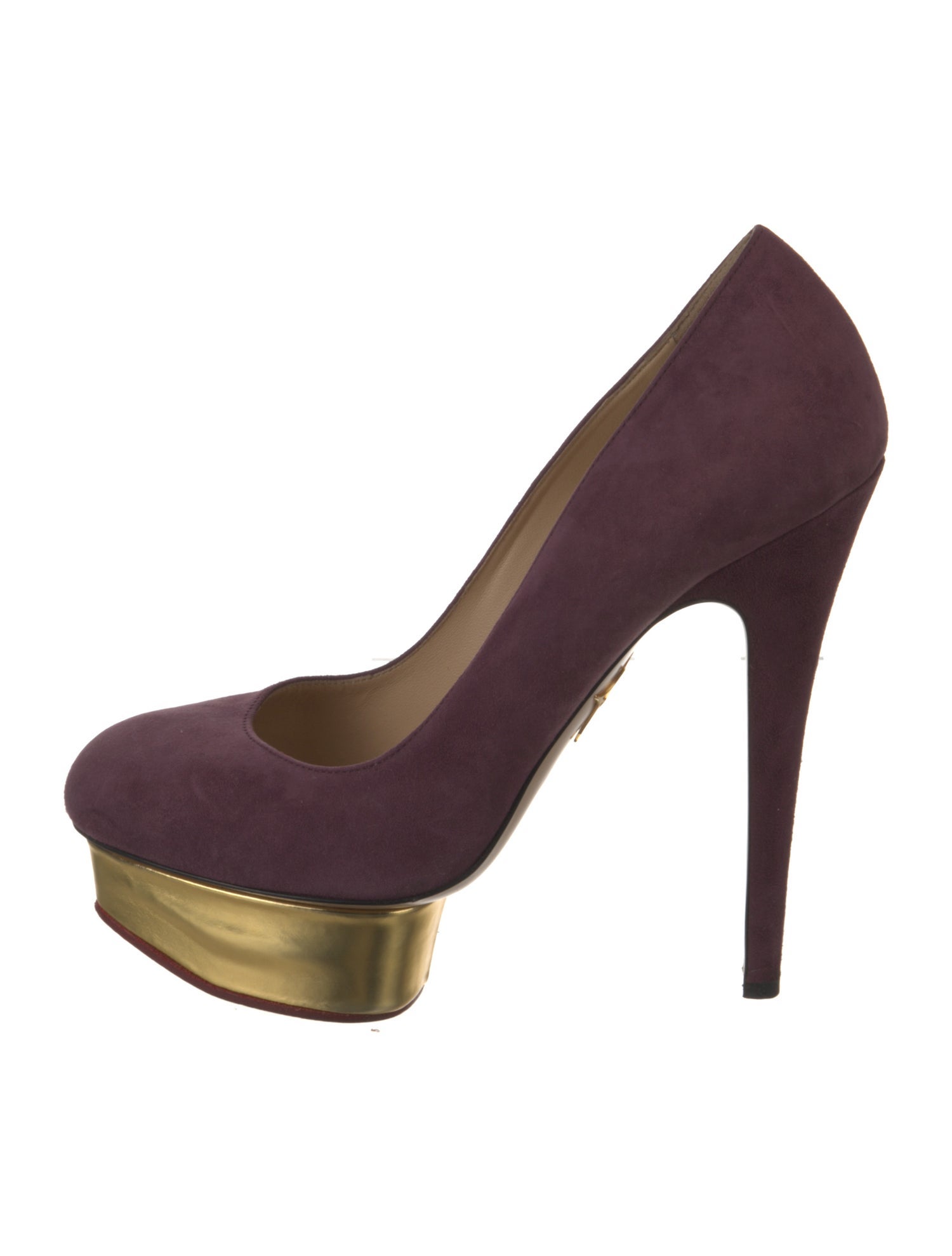 Charlotte Olympia Suede Pumps