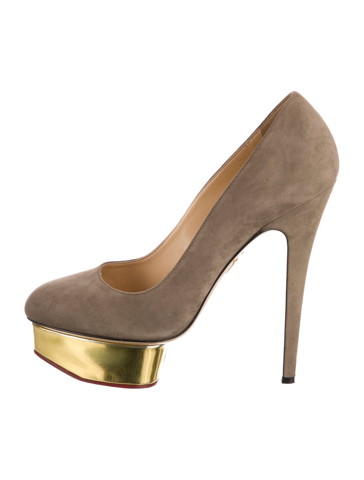 Charlotte Olympia Vintage Suede Pumps