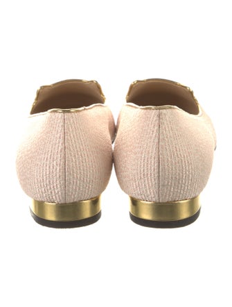 Charlotte Olympia Graphic Print Embroidered Accent Loafers