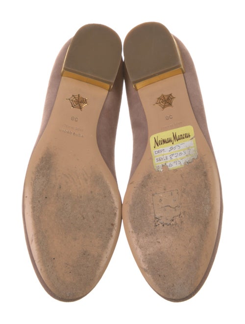 Charlotte Olympia Suede Crystal Embellishments Loafers