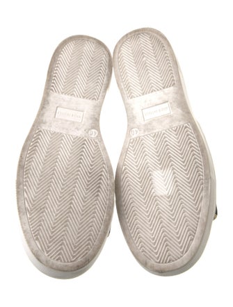 Charlotte Olympia Velvet Embroidered Accent Slides