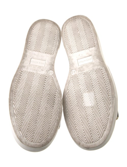 Charlotte Olympia Velvet Embroidered Accent Slides