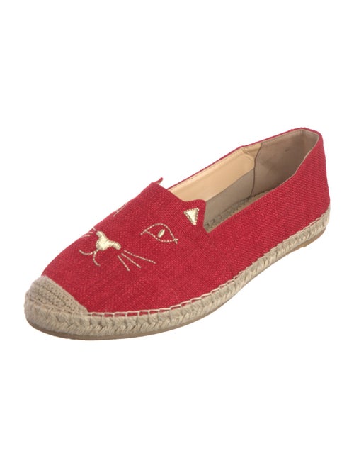 Charlotte Olympia Canvas Graphic Print Espadrilles