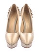 Charlotte Olympia Satin Ruffle Embellishment Pumps