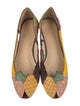 Charlotte Olympia Suede Printed Ballet Flats
