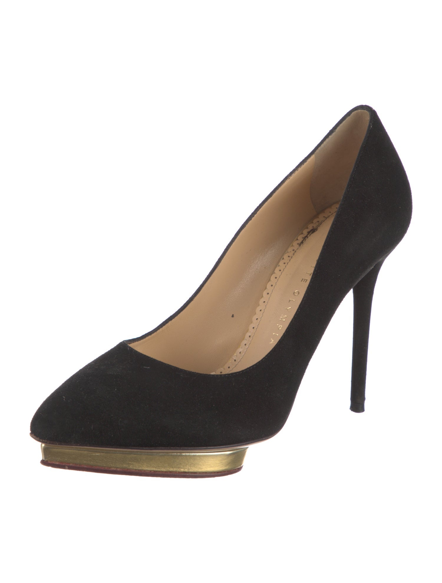 Charlotte Olympia Suede Pumps