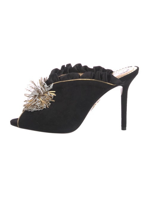 Charlotte Olympia Suede Mules