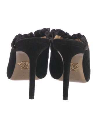 Charlotte Olympia Suede Mules