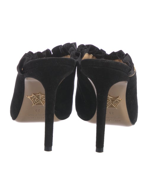Charlotte Olympia Suede Mules