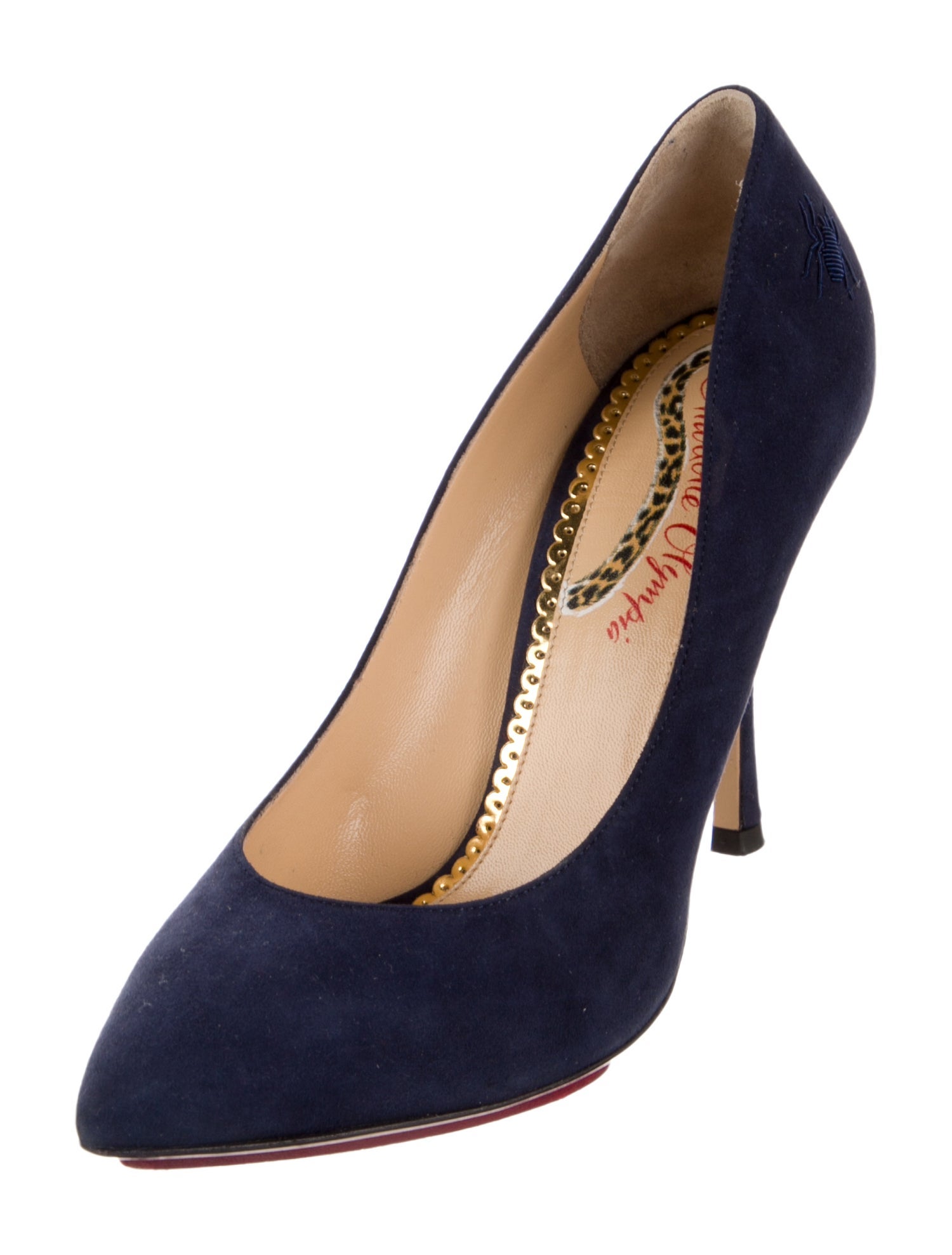 Charlotte Olympia Suede Pumps