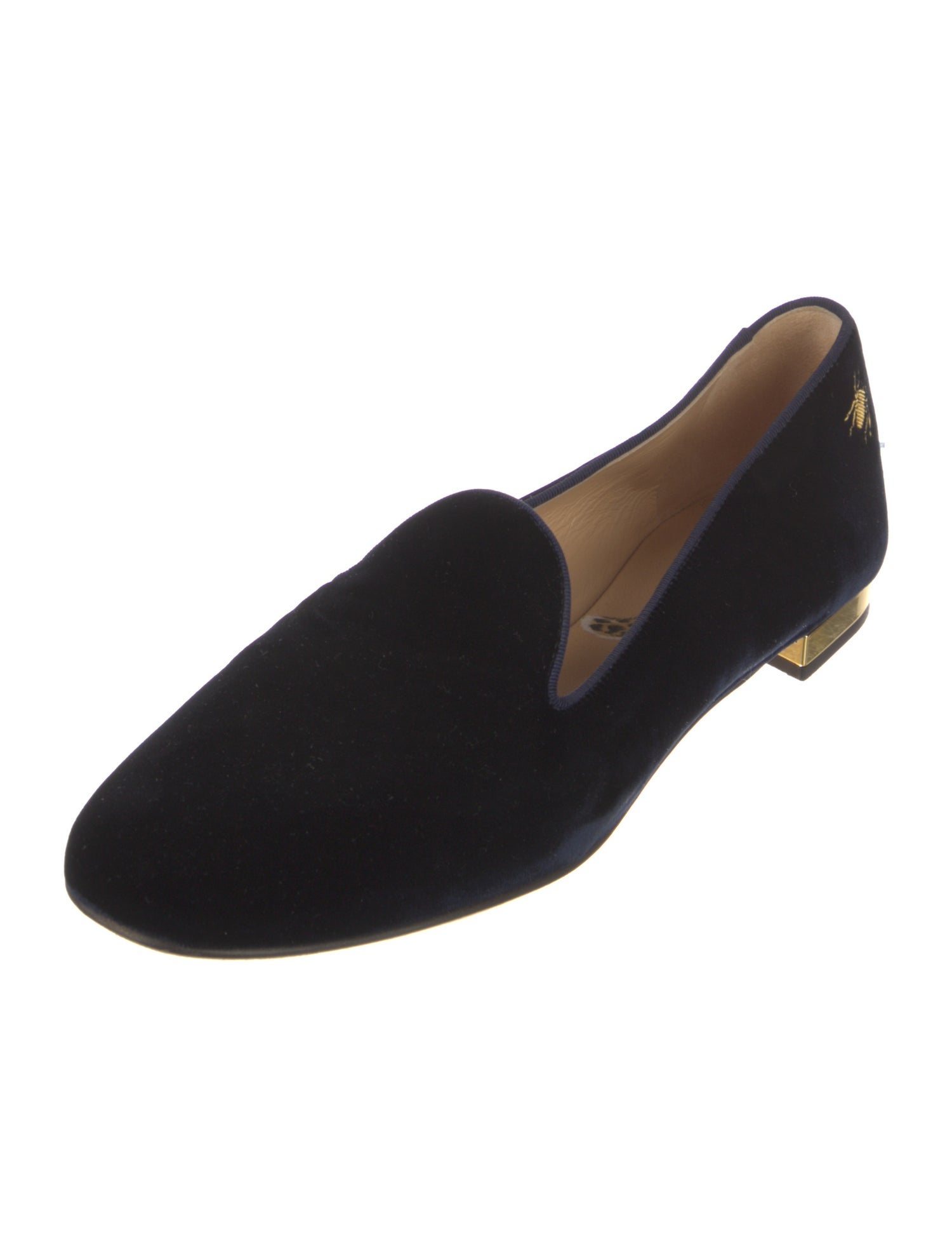 Charlotte Olympia Velvet Loafers