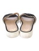Charlotte Olympia Velvet Embroidered Accent Slides