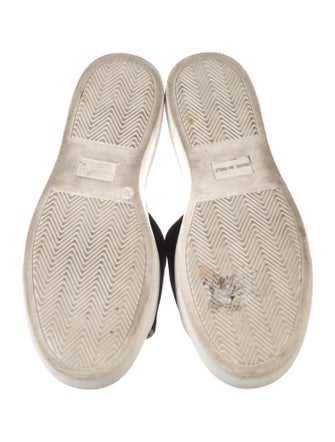 Charlotte Olympia Velvet Embroidered Accent Slides