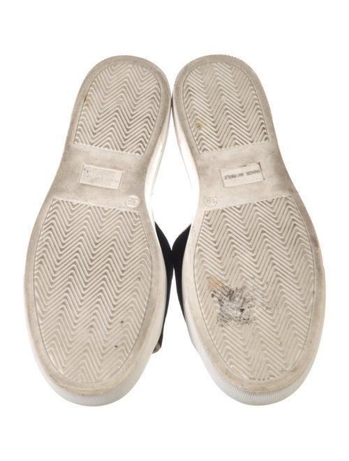 Charlotte Olympia Velvet Embroidered Accent Slides