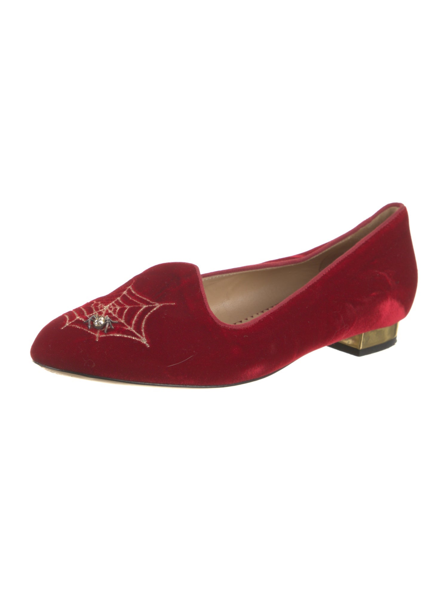 Charlotte Olympia Vintage Velvet Loafers