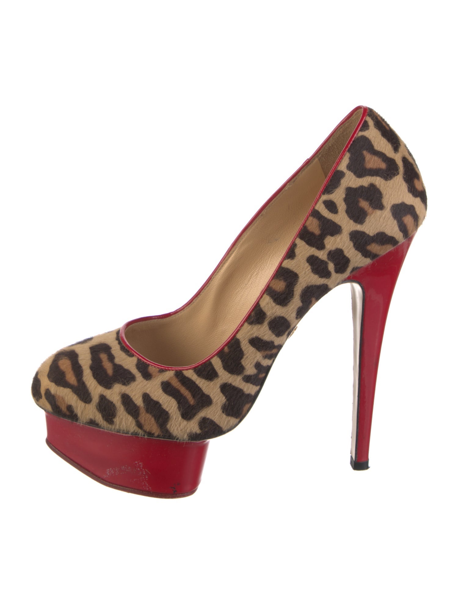 Charlotte Olympia Ponyhair Animal Print Pumps