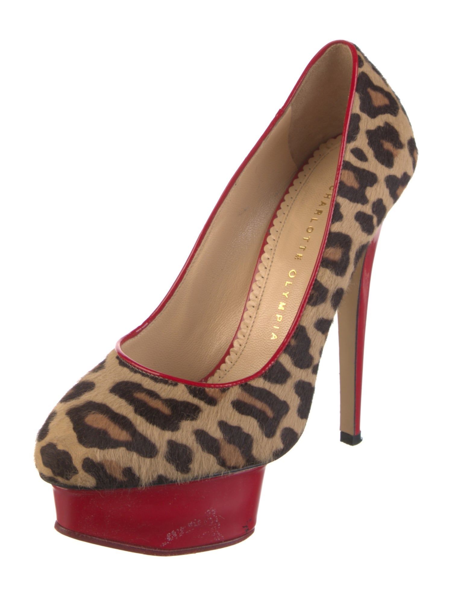 Charlotte Olympia Ponyhair Animal Print Pumps
