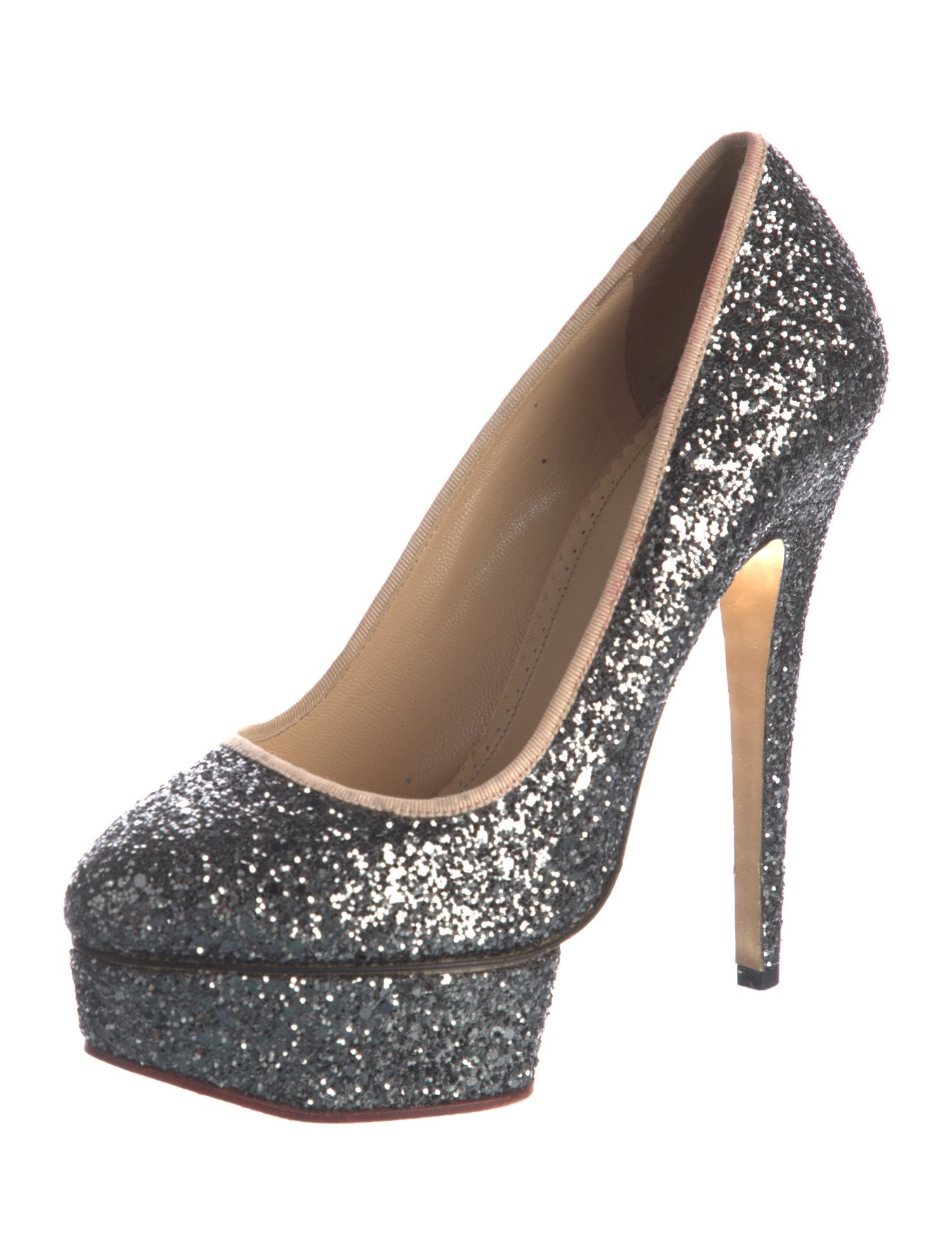 Charlotte Olympia Glitter Glitter Accents Pumps