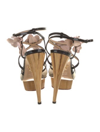 Charlotte Olympia Patent Leather Gladiator Sandals