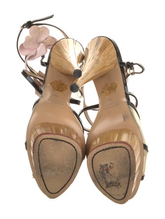 Charlotte Olympia Patent Leather Gladiator Sandals