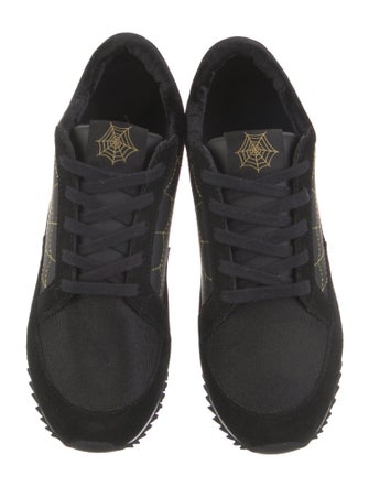 Charlotte Olympia Suede Printed Sneakers
