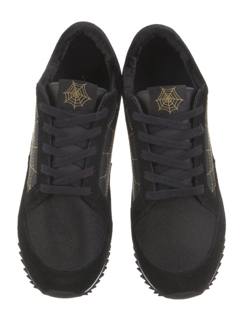 Charlotte Olympia Suede Printed Sneakers
