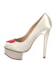 Charlotte Olympia Delphine Satin Pumps