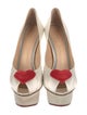 Charlotte Olympia Delphine Satin Pumps